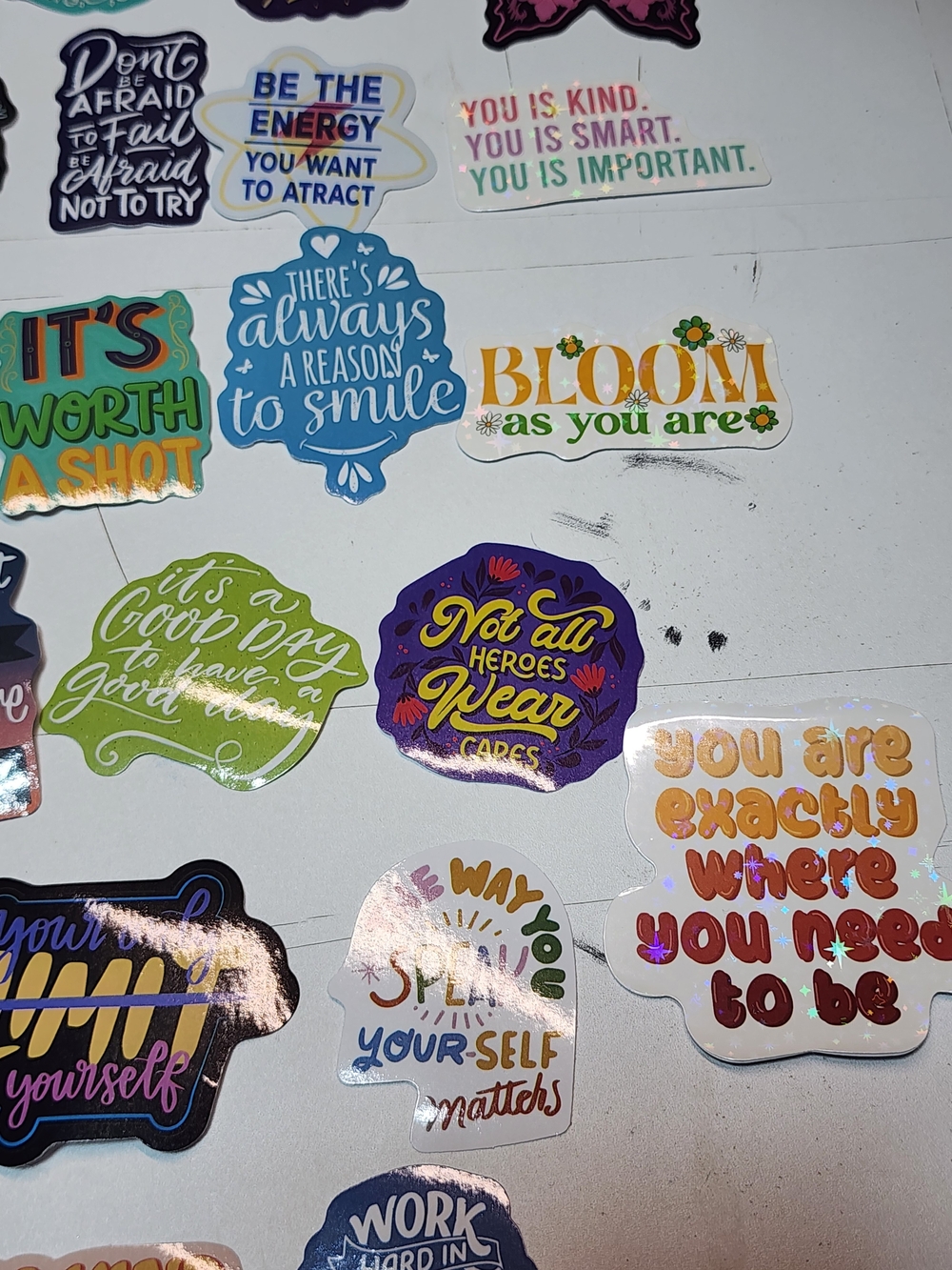 50 Inspirational Quote Sticker Assortment - Picture 4 of 9